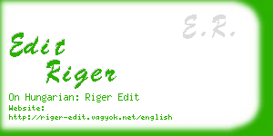 edit riger business card